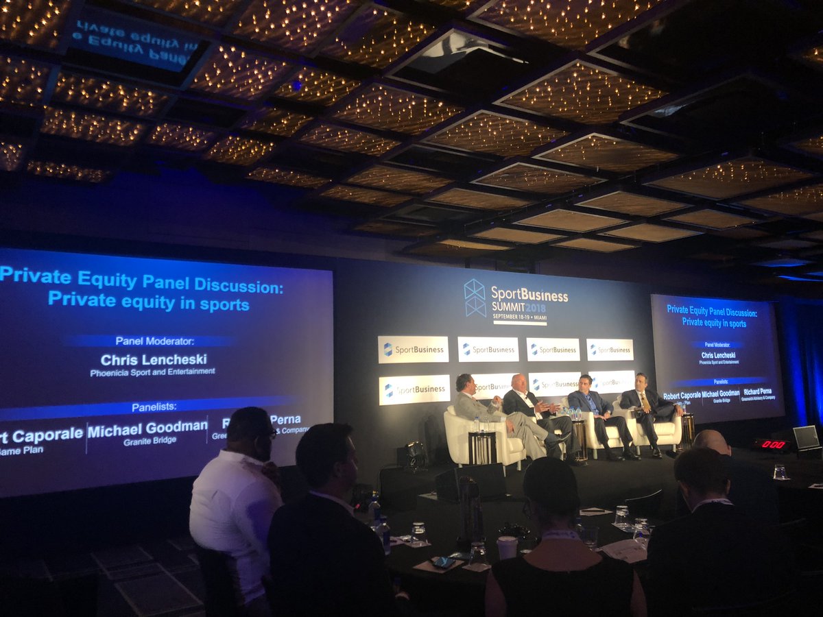 CUSportsBiz's tweet photo. Great to see our own Foundations prof Chris Lencheski leading a panel on private equity in sports with Game Plan, Granite Bridge, Greenwich Advisory &amp; Company https://t.co/QXGgKV79fD