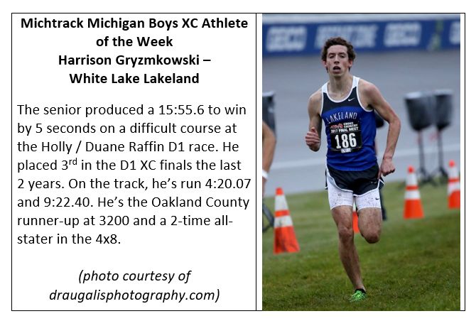 Jeff Hollobaugh On Twitter Our Michtrack Michigan Boys Athlete Of The Week Is Holly Winner Harrison Grz