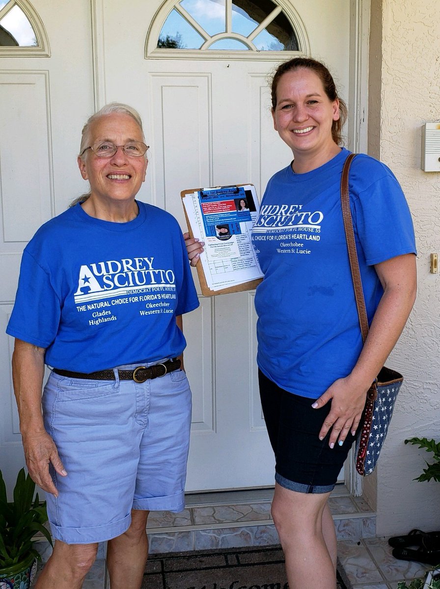 AudreyForFl55's tweet photo. We have 112 more doors to knock in Avon Park for round one. 
Here we go, this is what winning looks like. https://t.co/akjNazzeXA