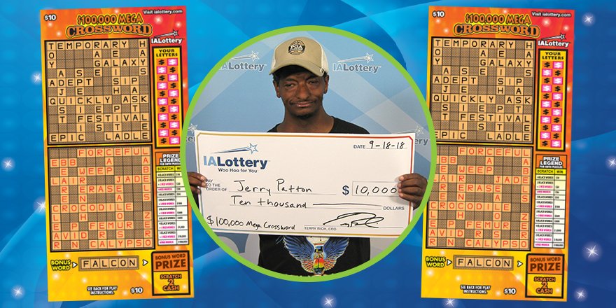 Iowa Lottery On Twitter Congrats To Jerry Patton Of Desmoines