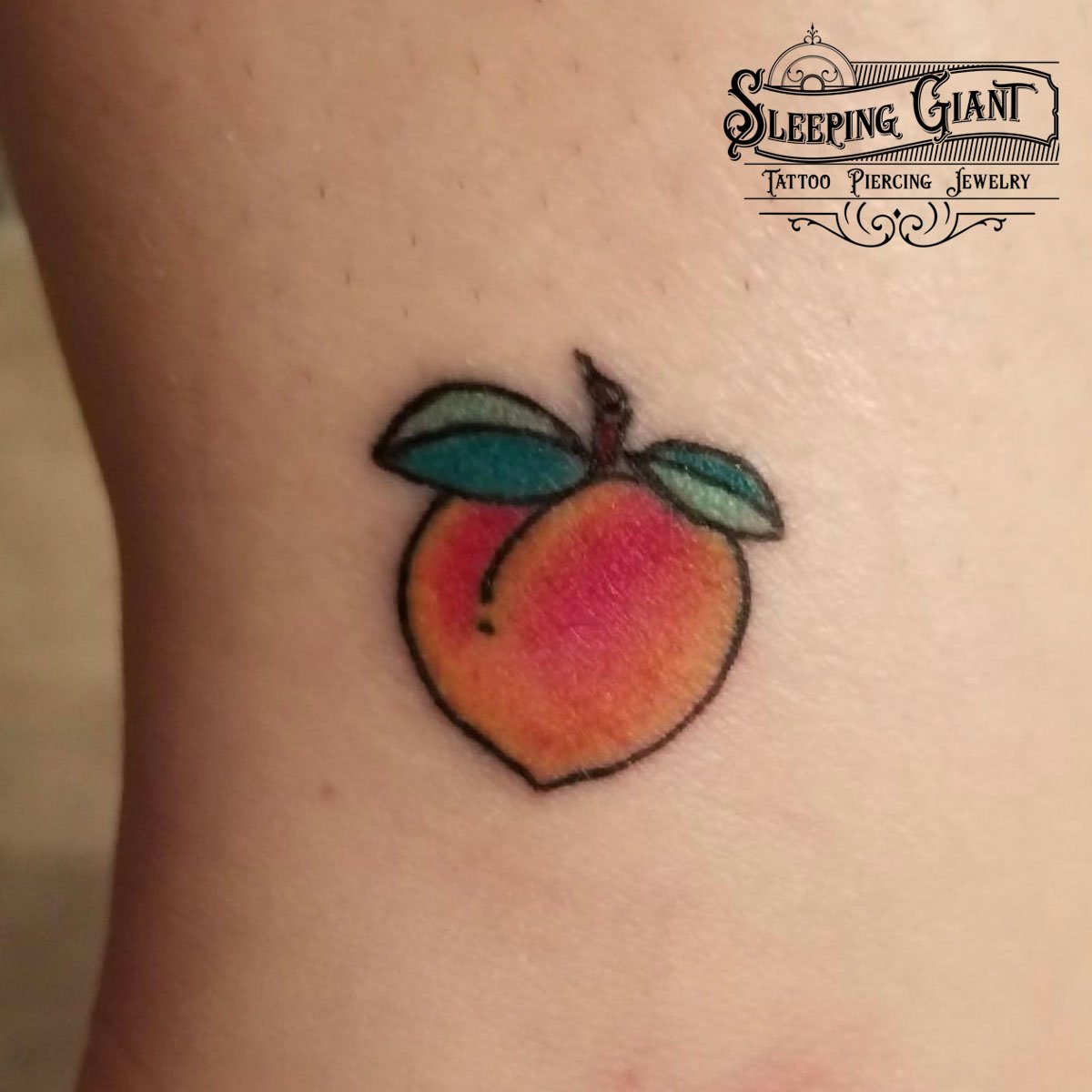 Peach Temporary Tattoo Sticker  OhMyTat