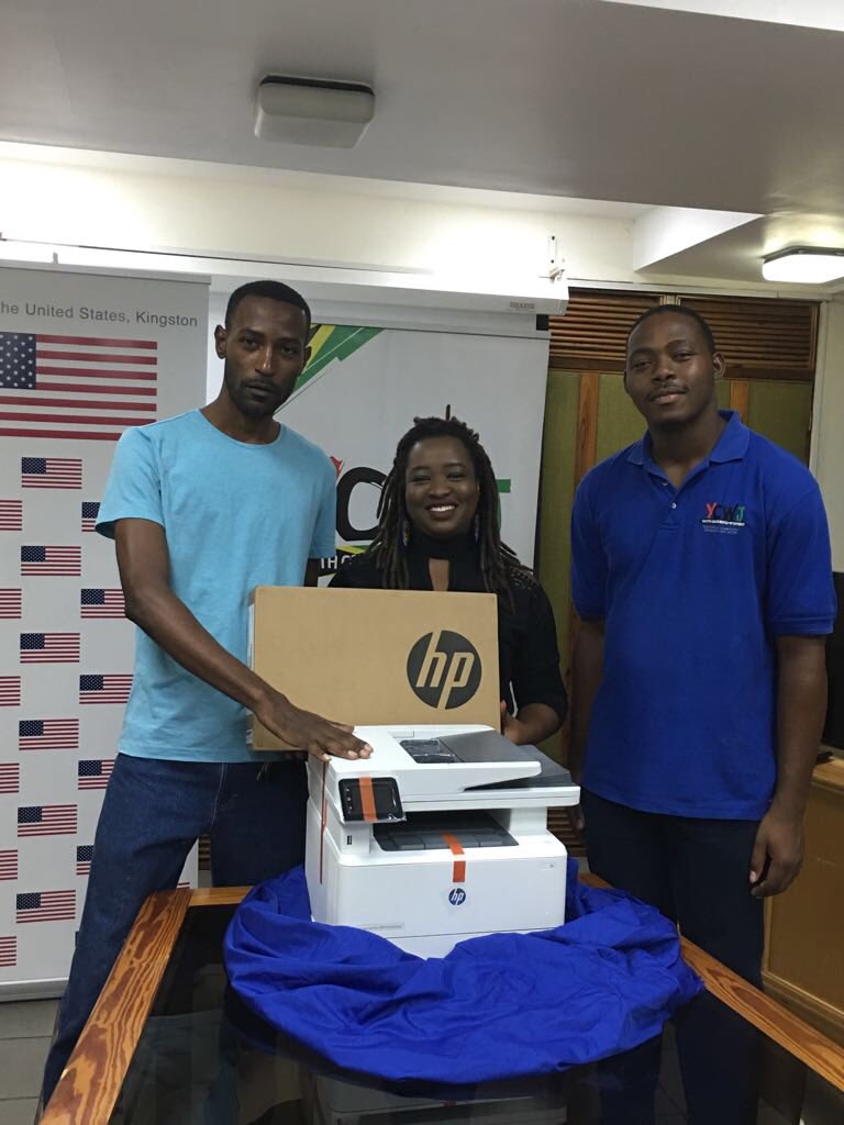 US Embassy Jamaica (@usembassyja) on Twitter photo Representative from Cambridge Police Youth Club, O’Neil Robinson receives computer equipment from <a href="/ycwj876/">Youth Crime Watch JA</a> Latoya West-Blackwood at Youth Inspired Safe Spaces Handover Ceremony. Looking on: <a href="/ycwj876/">Youth Crime Watch JA</a> Javayne Robinson #youthinspiredsafespaces Representative from Cambridge Police Youth Club, O’Neil Robinson receives computer equipment from <a href="/ycwj876/">Youth Crime Watch JA</a> Latoya West-Blackwood at Youth Inspired Safe Spaces Handover Ceremony. Looking on: <a href="/ycwj876/">Youth Crime Watch JA</a> Javayne Robinson #youthinspiredsafespaces