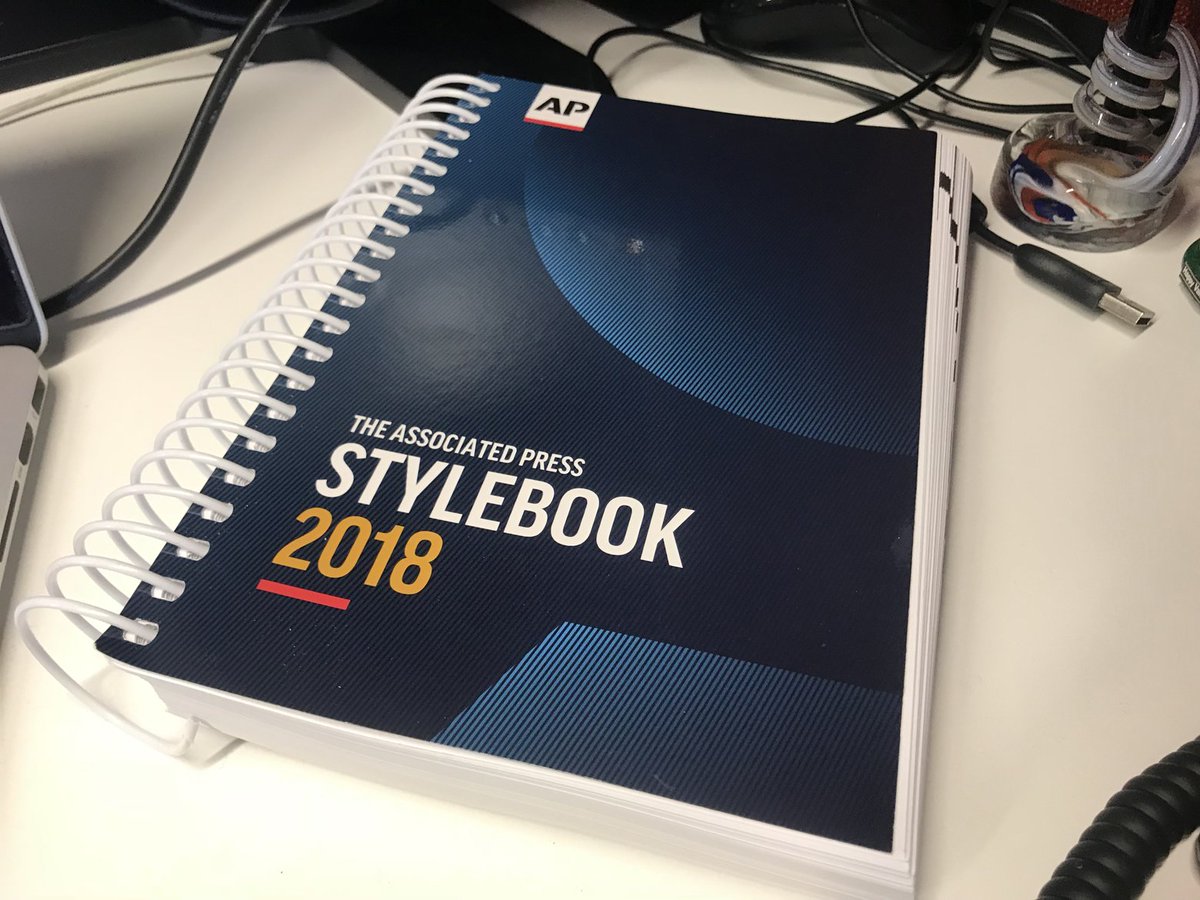 rusty_marks's tweet image. ... AND a new stylebook! These new employers know how to party.