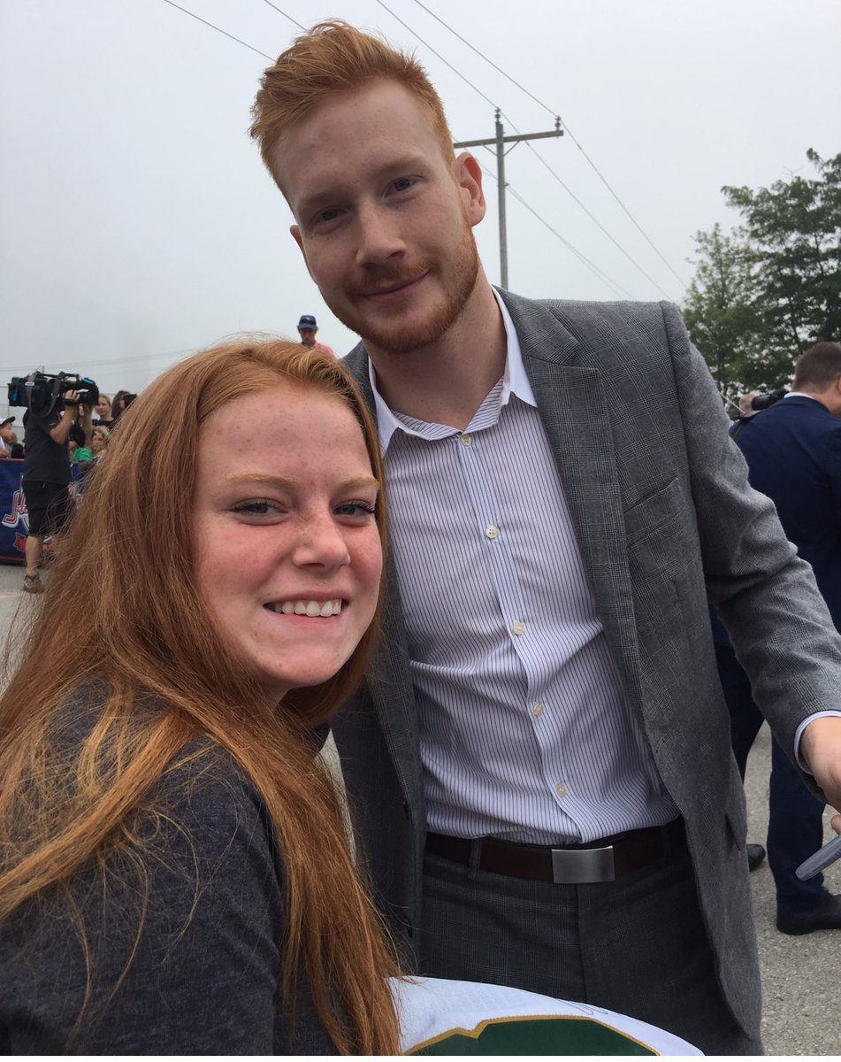 bensonandgrey's tweet photo. @_JRodey - no big deal...just a couple of gingers hanging out at #KraftHockeyville #LucanIsHockeyville  #lucankrafthockeyville2018   Thanks so much 😊 https://t.co/SeWAd0HIw7