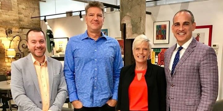 Great meeting of minds today in Chicago, with David Grossman @ThoughtPartner (far right), regarding the benefits of merging #InternalCommunications Best Practice with #ICTechnology. From SnapComms (L to R): Phil Nunn, Chris Leonard, Jane du Preez.