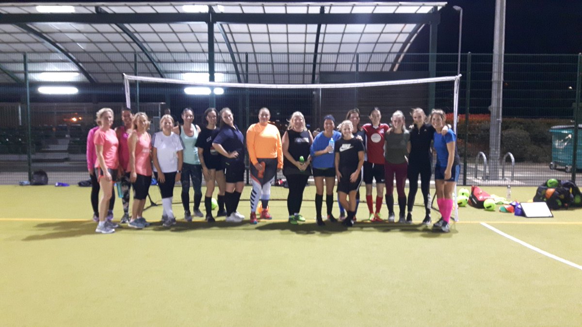 Claygate Royals Launches Ladies Section!!  A great first night of training with over 20 ladies coming to join the fun!!  @ClaygateRoyals @surreyfa @JonBSCFA #thisgirlcan