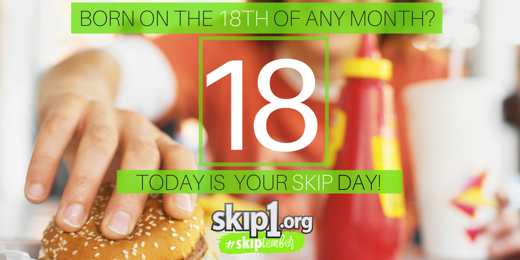 skip1's tweet photo. Skip the combo and give what you saved to https://t.co/VePW3WAySv. It might seem like a small amount, but every dollar counts. #Skiptember #SkipIt #SkipSomethingFeedAChild @skip1org https://t.co/z32VqJHkFr