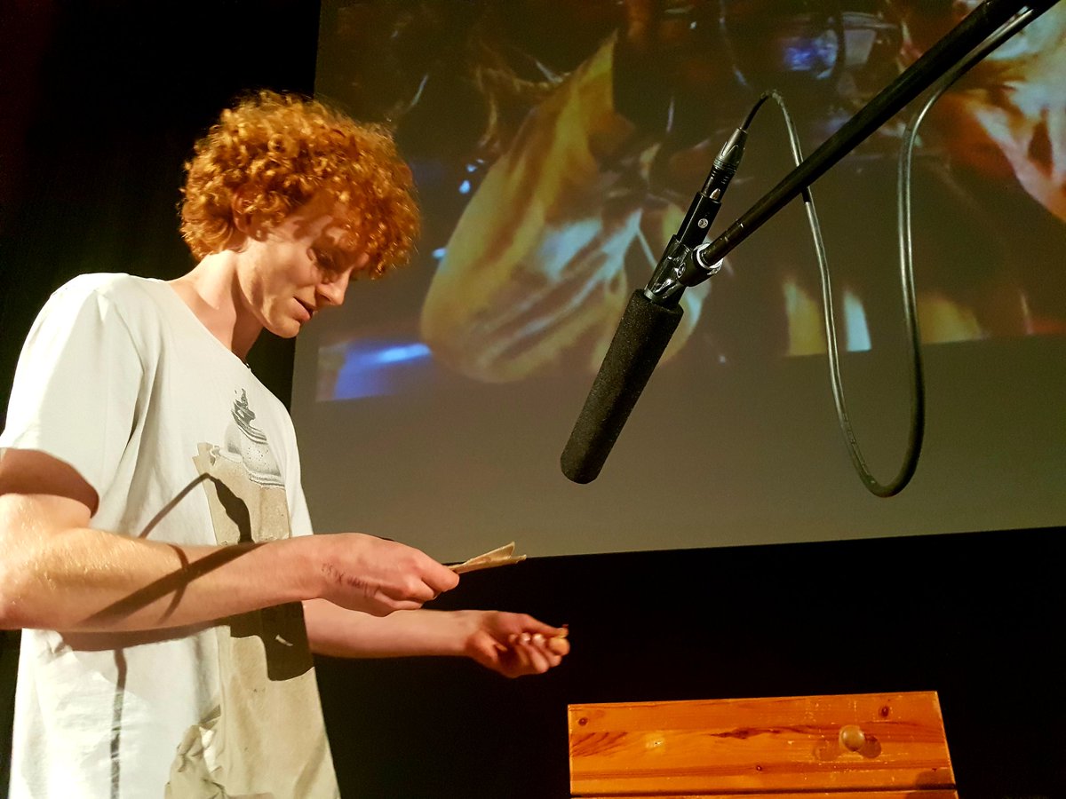 Big thank you to #caoimhedoyle and #jeanmagrath foley artists on #thelittlestranger for delivering a fascinating, fun, and encouragingly active workshop on #foleysound in film at the #Millenniumtheatre #lit This was the first film industry focus for this term, so watch this space