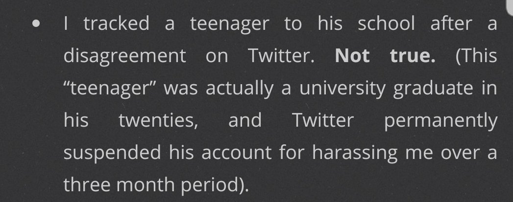 Debunk 8Now I admit this is harder to prove than anything else on the thread but speaking from experience first hand and as someone who supported Stewart Bint back then, I know for a fact he doxed him by finding the person on Facebook because the person tweeted his full name.