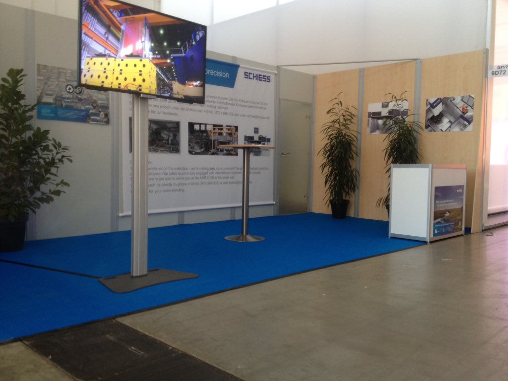 schiess_gmbh's tweet photo. Erster Tag auf der @amb_stuttgart ist vorbei. Morgen geht es weiter mit #VR bei #Schiess in Halle 9, D72 https://t.co/chWYJ1NGRx