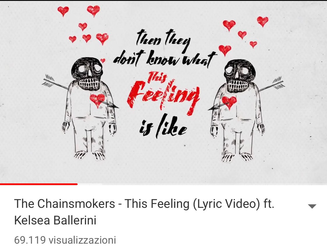 CMandorlini's tweet photo. “They tell me think with my head, not that thing in my chest
They got their hands at my neck this time
But you're the one that I want, if that's really so wrong
Then they don't know what this feeling is like”
Wow wow wooww! 🔝❤️
@TheChainsmokers @KelseaBallerini  #ThisFeeling https://t.co/5s0GB0YVAa