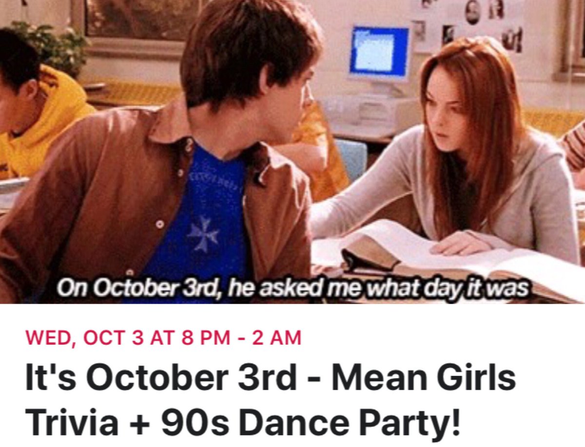 Hey Mean Girls fans..... mark your calendar!  #SoFetch