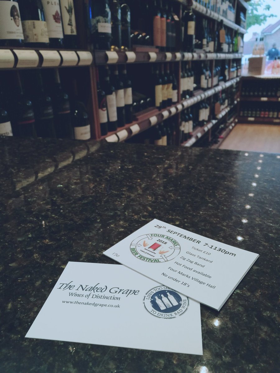 tngwine's tweet image. The @FourMarksBeerFestival tickets are flying out the door. Proud to be a key supporter and sponsor of this great local event.#FourMarks #greatnightout #camra