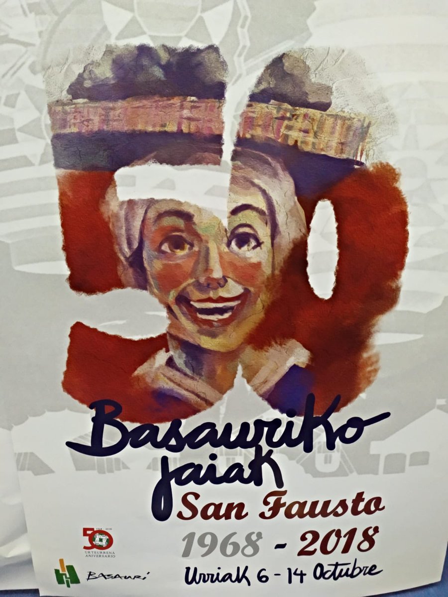 Este es el cartel para los San Faustos 2018 de #Basauri del artista jarrillero Asier Martinez <a href="/BasaurikoJaiak/">Basauriko Jaiak 2018</a> <a href="/mujeresbasauri/">Mujeres Basauri</a> <a href="/GMSbasauri/">GMSocialista Basauri</a> <a href="/egibasauri/">EGI Basauri</a> <a href="/basaurikoral/">BasauriKoralElkartea</a> <a href="/BasauriVentana/">Ventana de Basauri</a> <a href="/psebasauri/">PSE-EE-PSOE Basauri</a> <a href="/EHBilduBasauri/">EH Bildu Basauri</a> <a href="/BasaurikoUdala/">Basauriko Udala</a>
