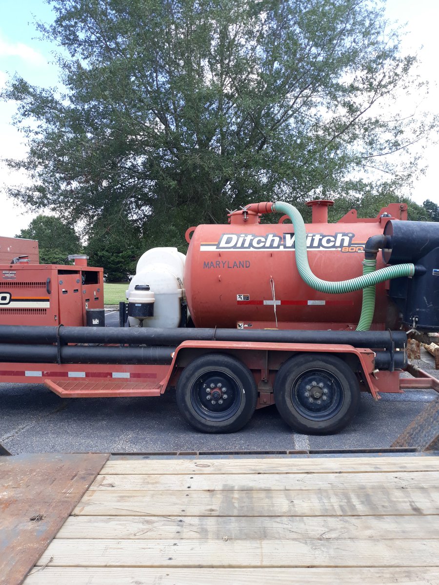 GlobalinxDC's tweet photo. Lumos Networks getting their conduit trenched up Corporate Landing Pkwy.  Globalinx Data Centers being a good partner allowing them to house their equipment at our Data Center and Subsea Cable campus https://t.co/5JpHpe7t9q