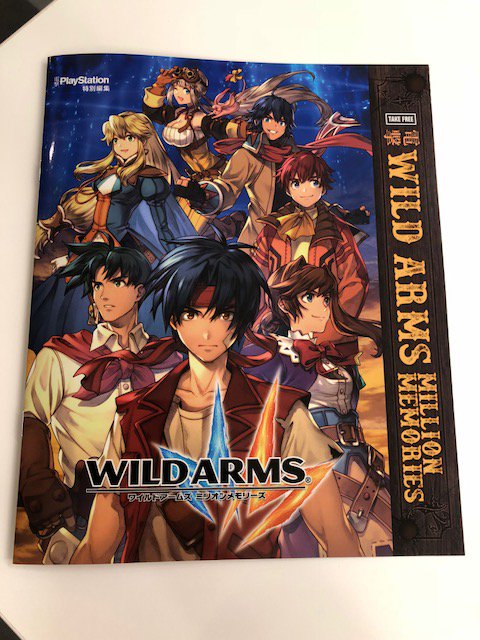 「東京ゲームショー2018にて配布予定の
ワイルドアームズ ミリオンメモリーズの冊」|金子彰史＠シンフォギアXVのイラスト