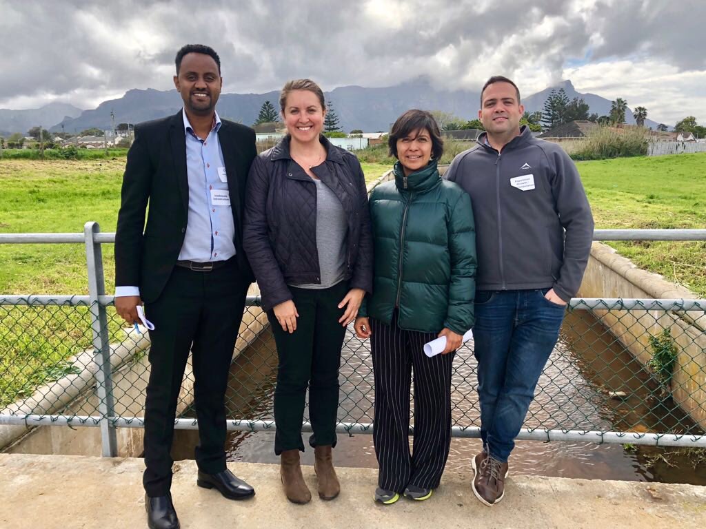 Resilience officers from 4 cities, Addis Ababa, LA, Mexico City and Cape Town collaborating on building water resilience <a href="/100ResCities/">100RC (LEGACY)</a> <a href="/resilienceshift/">The Resilience Shift</a> <a href="/thegreencape/">GreenCape</a> #watercolab