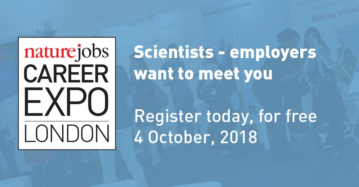 Nature Portfolio on Twitter: "The @NatureJobs Career Expo aims to researchers at all career levels to employers, job opportunities, and advice. Free registration is open for our career fair taking