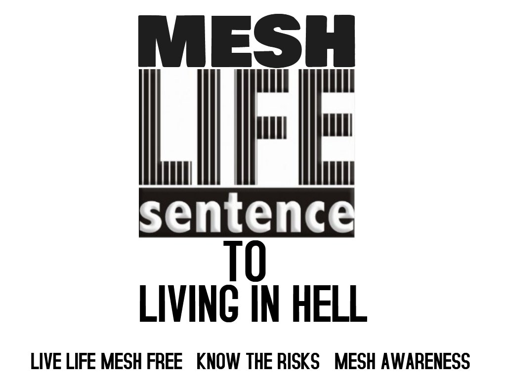 It's #Time to #CleanThisMeshUp #Healthcare that #Harms is #Sickcare #TestTheMesh It's a piece of #Toxic #Plastic #MeshMaims #MeshKills #BanAllMesh