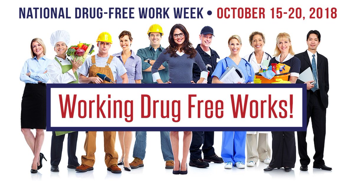 DrugFreeAmerica's tweet image. Celebrate #DrugFreeWorkWeek with us October 15-20, 2018. This is a time to highlight the importance of a drug-free workplace and encourage workers with alcohol and drug problems to seek help. #WorkingDrugFreeWorks
For more information please visit: ndwa.org