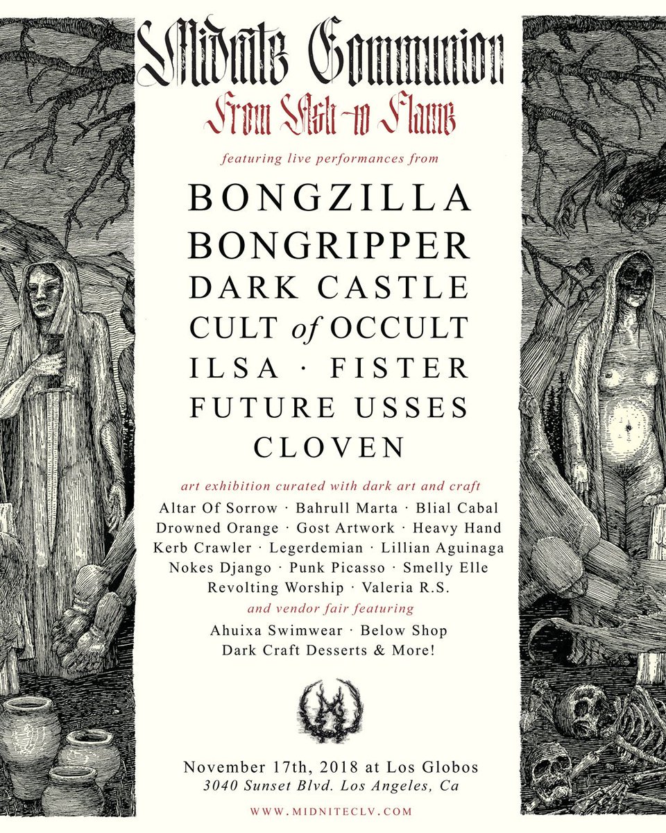Bongripper plays Los Angeles on November 17.Tickets are on sale.  ticketf.ly/2BOc6s4