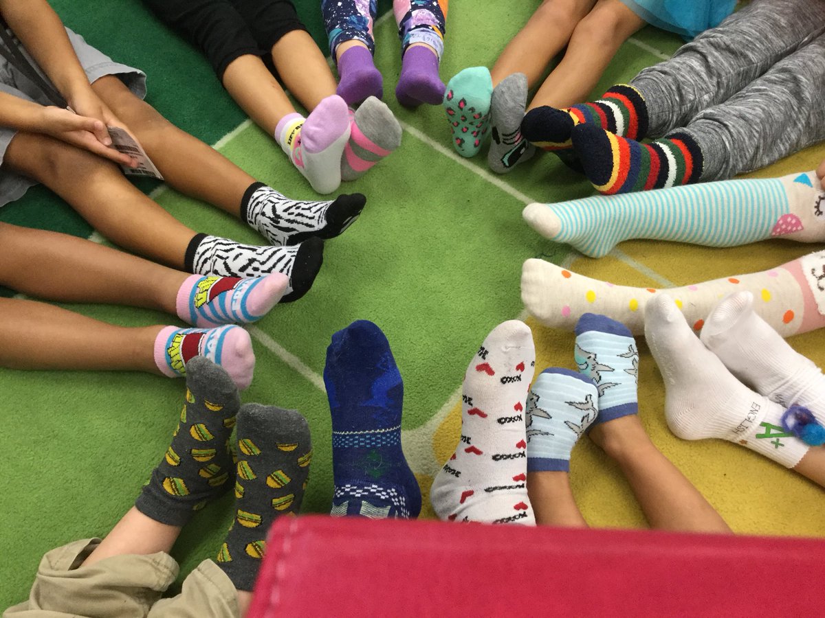 clarissa_ceja's tweet photo. Crazy sock day for Celebrate Freedom Week! https://t.co/H8g96gSkd3