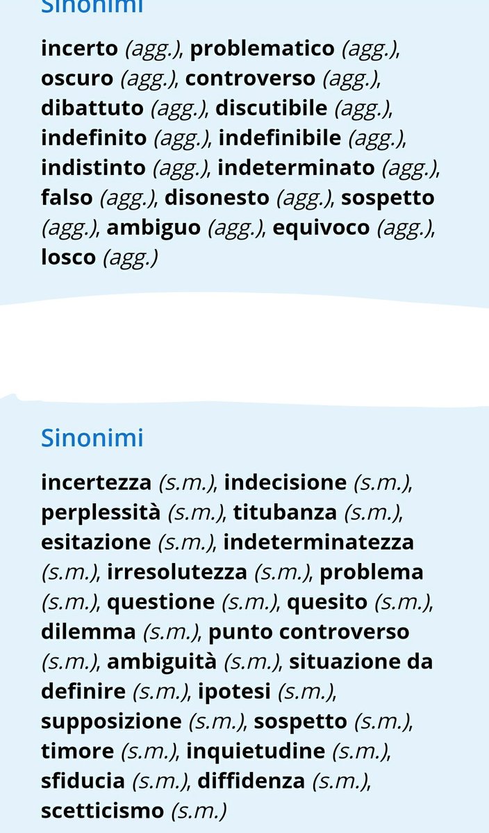 UnTemaAlGiorno's tweet image. Buona serata #Family ❣

Domani giocheremo con 
➡️➡️#ilSinonimo⬅️⬅️
di DUBBIO

Grazie a tutti!
(Ricordatevi di usare i sinonimi ⬇️⬇️⬇️)