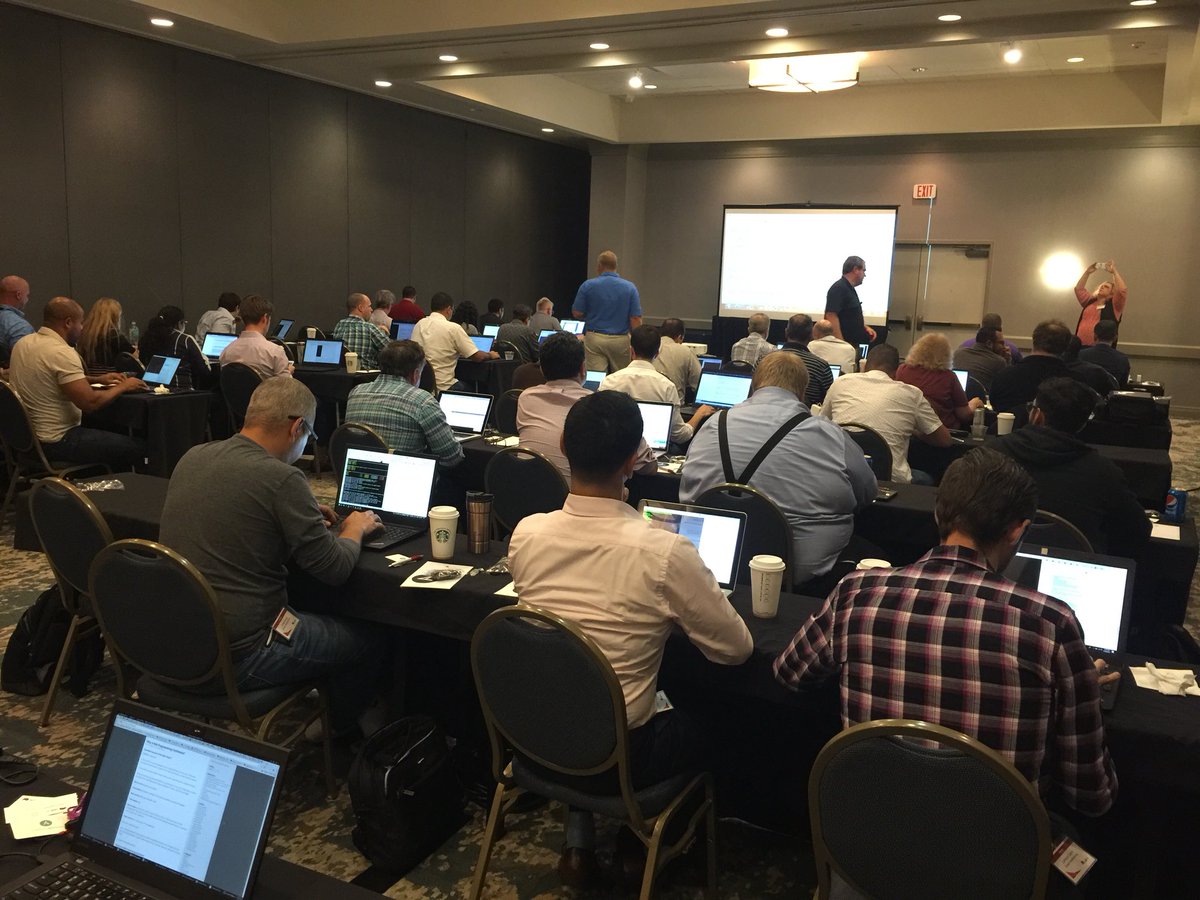 sueflaherty's tweet photo. @1Vizuri Nice job leading Ansible Automates to great crowd today!! #ansible #redhatpartners https://t.co/LYL7LGB0Ss