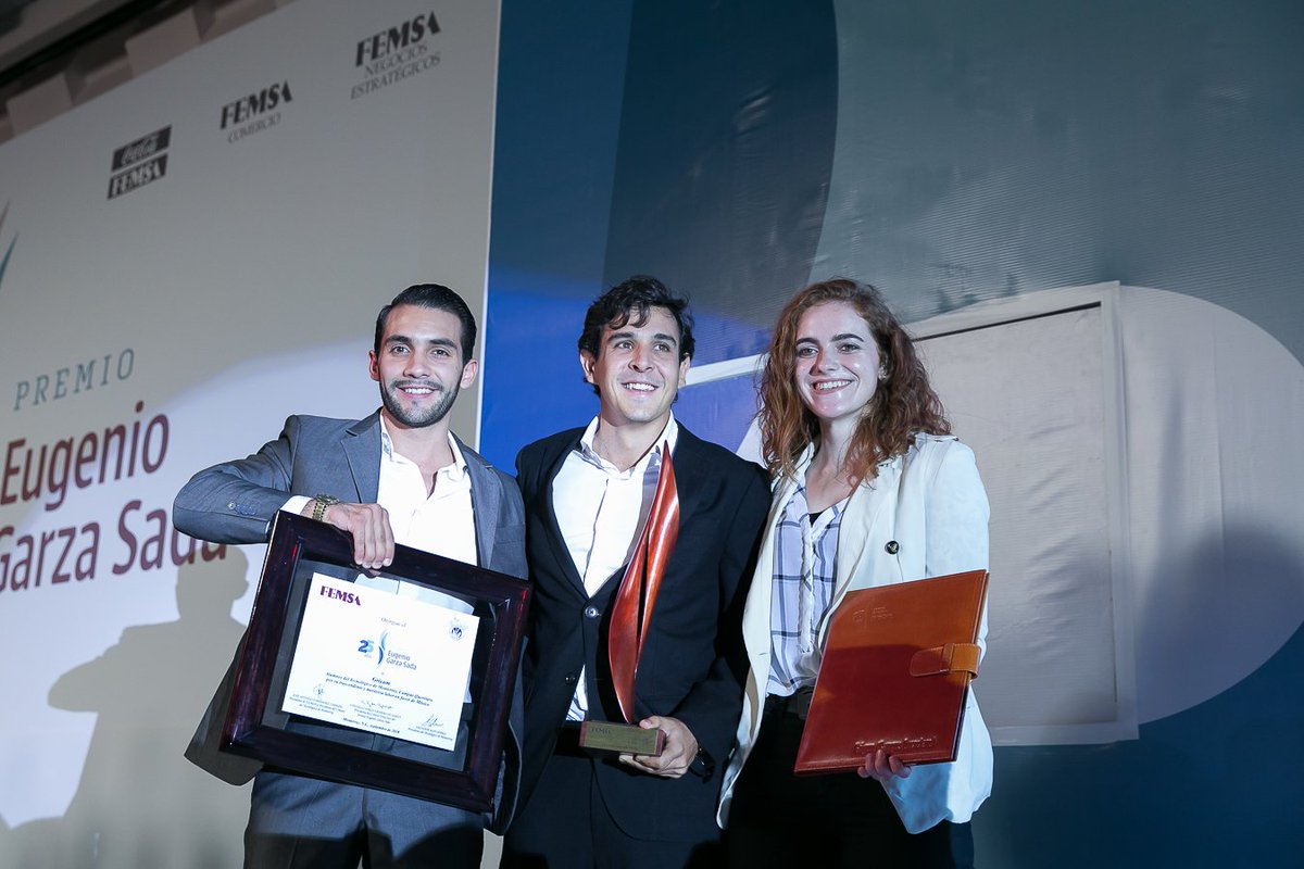 FEMSA (@femsa) on Twitter photo Nuestro reconocimiento a Griyum por haber ganado el <a href="/PremioEGS/">Premio Eugenio Garza Sada</a> 2018 en la Categoría Estudiantil. ¡Muchas felicidades! Nuestro reconocimiento a Griyum por haber ganado el <a href="/PremioEGS/">Premio Eugenio Garza Sada</a> 2018 en la Categoría Estudiantil. ¡Muchas felicidades!