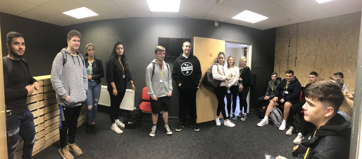 ucpses's tweet photo. Induction day @UCPeterborough with our level 4 @UCPCoaching students! Today we visited @EscapePeterboro for some team building exercises!
#sportscoaching #physicaleducation #FreshersWeek2018 https://t.co/CGyLIpnBIo