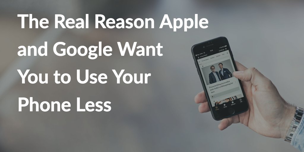 apps_house's tweet photo. The Real Reason Apple and Google Want You to Use Your Phone Less by @nireyal https://t.co/MmEYyLfdtD https://t.co/oxu2hvwCrr