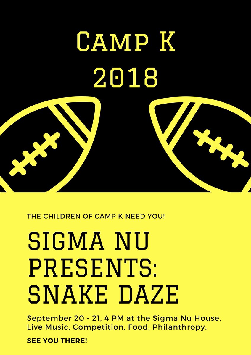 We are very excited to announce that we have our philanthropy coming up this Thursday and Friday. We are happy to team up with such a great cause in Camp K. We hope to see everyone there. #BeatFlorida #LHT
