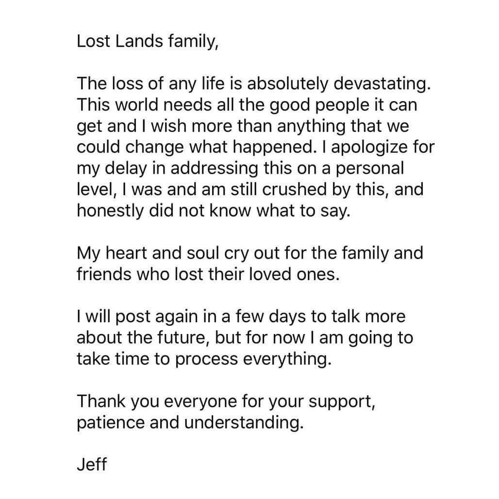 Excision's tweet image. Lost Lands Family: