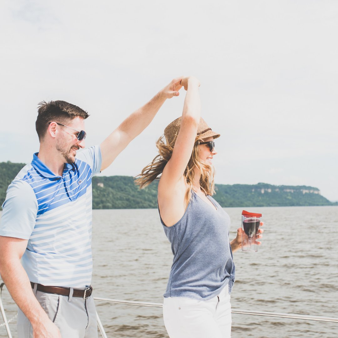 Sip in style. Our patented Vino2Go®  is the original wine sippy cup.