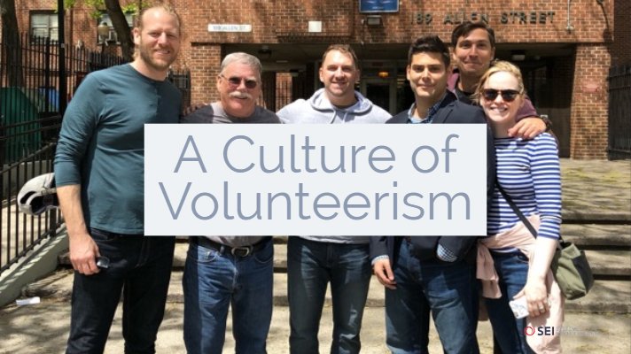 seiconsulting's tweet photo. In this week's #SEIblog, Sarah Reilly describes how a culture of volunteerism drew her to #SEI: https://t.co/m6phxseGF0 #SEIgivesback https://t.co/wLZSGF0mqs