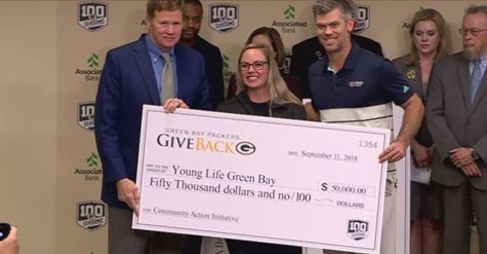 YoungLife's tweet image. Thank you to @packers kicker @crosbykicks2 for generously donating $50,000 to @ylgreenbay and putting leaders in the lives of countless kids with God’s redeeming love!

Watch the video 👉 bit.ly/2xwMx9x