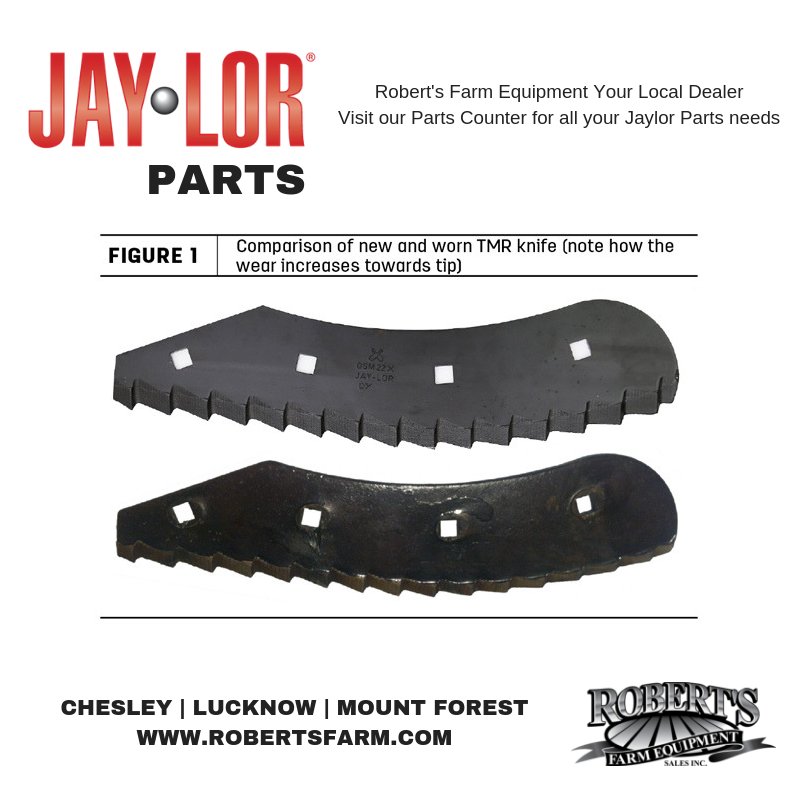 Sharp Knives make a difference! Talk to our Parts Department today at any of our three stores for all your <a href="/myjaylor/">Jaylor</a> Parts needs! #TMRmixer #RobertsParts