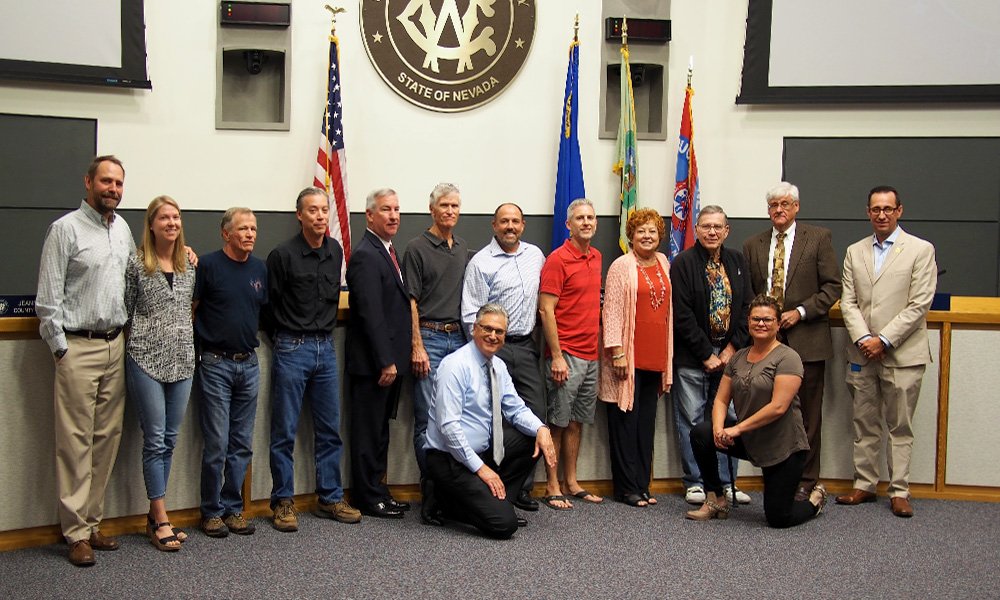 Veterans in attendance of today's meeting received an impromptu standing ovation during a proclamation declaring Washoe County as a Purple Heart County. #Veterans  #ThankYouForYourService