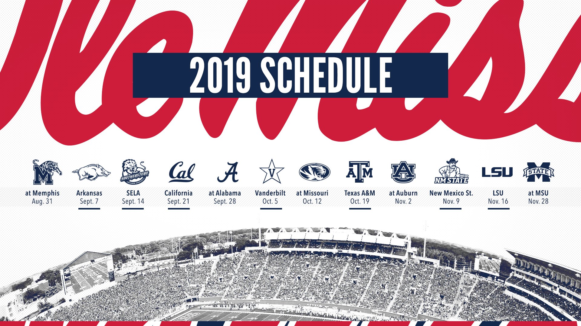 Ole Miss Fall 2023 Calendar Printable Calendar 2023