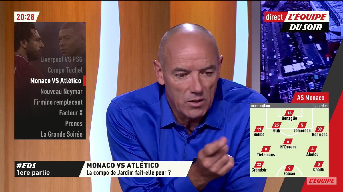 NicolasPre's tweet photo. Avant-matchs et débriefs dans @lequipedusoir, les rencontres de Paris et Monaco commentées et analysées dans #lagrandesoirée : la soirée européenne est à vivre sur @lachainelequipe ! #LIVPSG #MONATM #lequipeFOOT https://t.co/TKDuKvJfSw