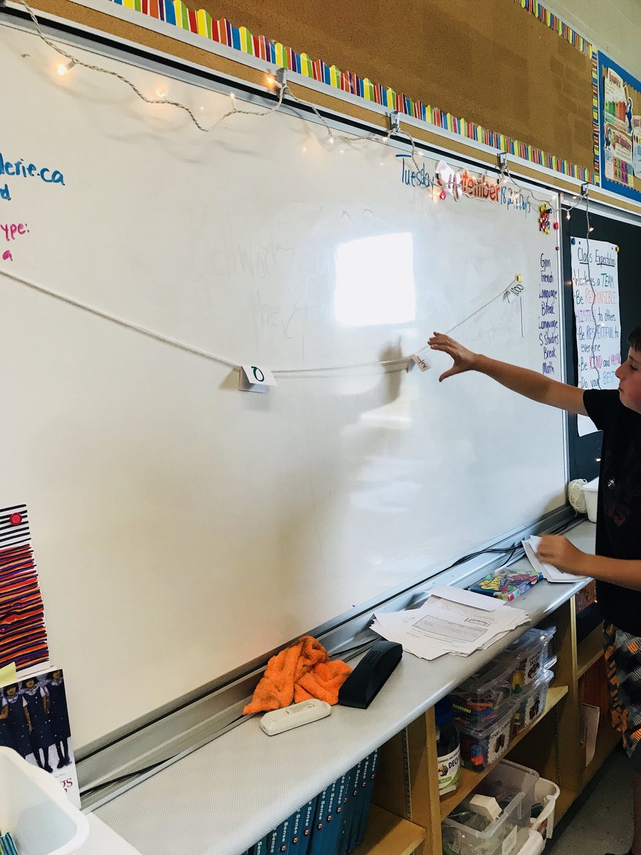 msasully's tweet photo. Working at comparing numbers today @CobblestoneES. Uncovering the student misconception that number lines always start at zero. @GEDSB #granderieRMS https://t.co/4MyOXbpUzV