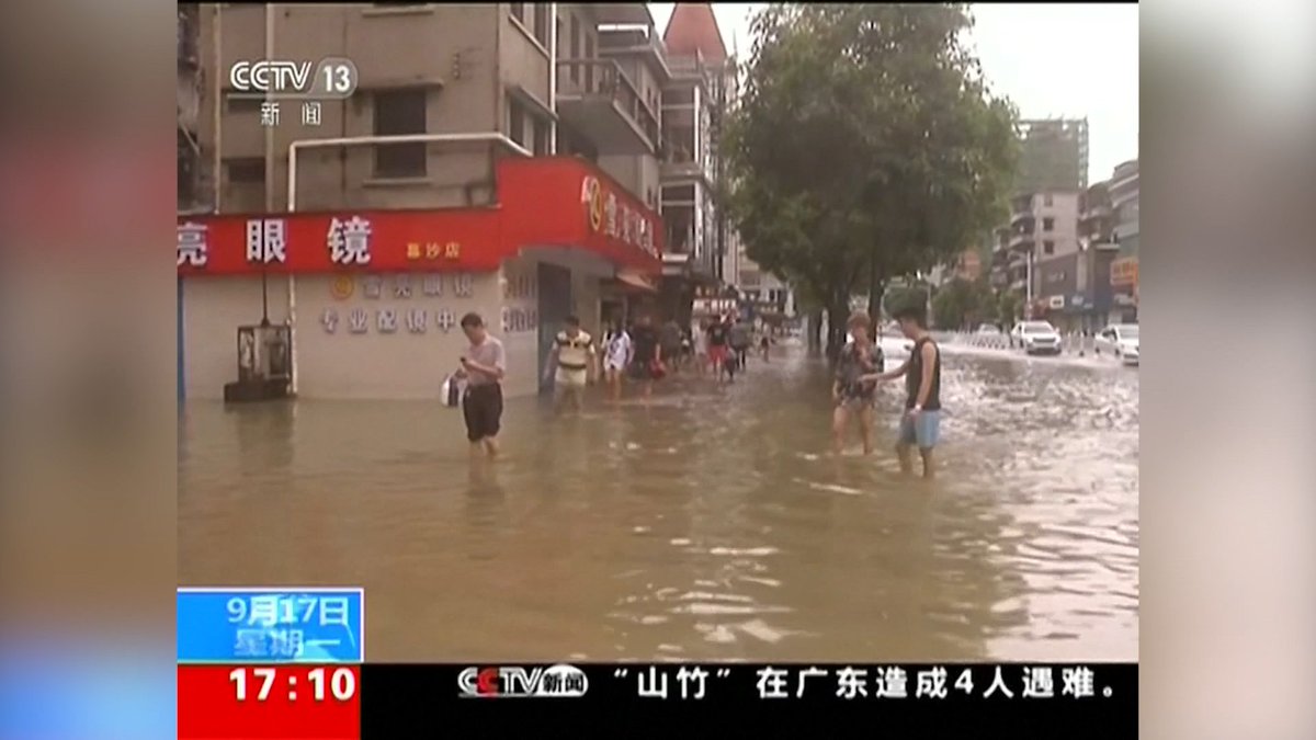 Death Toll from Typhoon Mangkhut Tops 74 with 3 Million Displaced in China ow.ly/EZgJ30lS3tr https://t.co/xxHpCHYwio