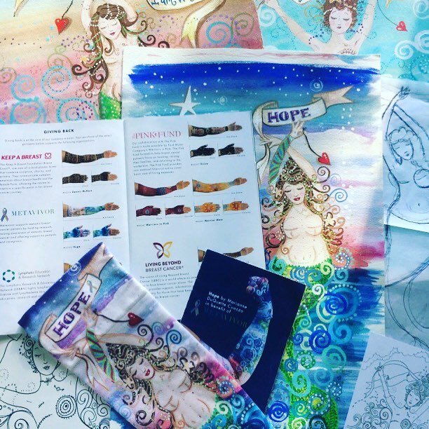 LympheDIVAs's tweet photo. Beautiful array of mermaids 🧜🏽♀️ by @marianneduquettecuozzo9128 & we spy 🕵️♀️ a Hope armsleeve in there. 25% of each Hope sale goes back to @metavivor #stageivneedsmore #dontforgetstage4 #lymphedema #lymphoedema #compress2impress #lymphedivas https://t.co/GSf9nzemKw https://t.co/PlfFvmtAXP