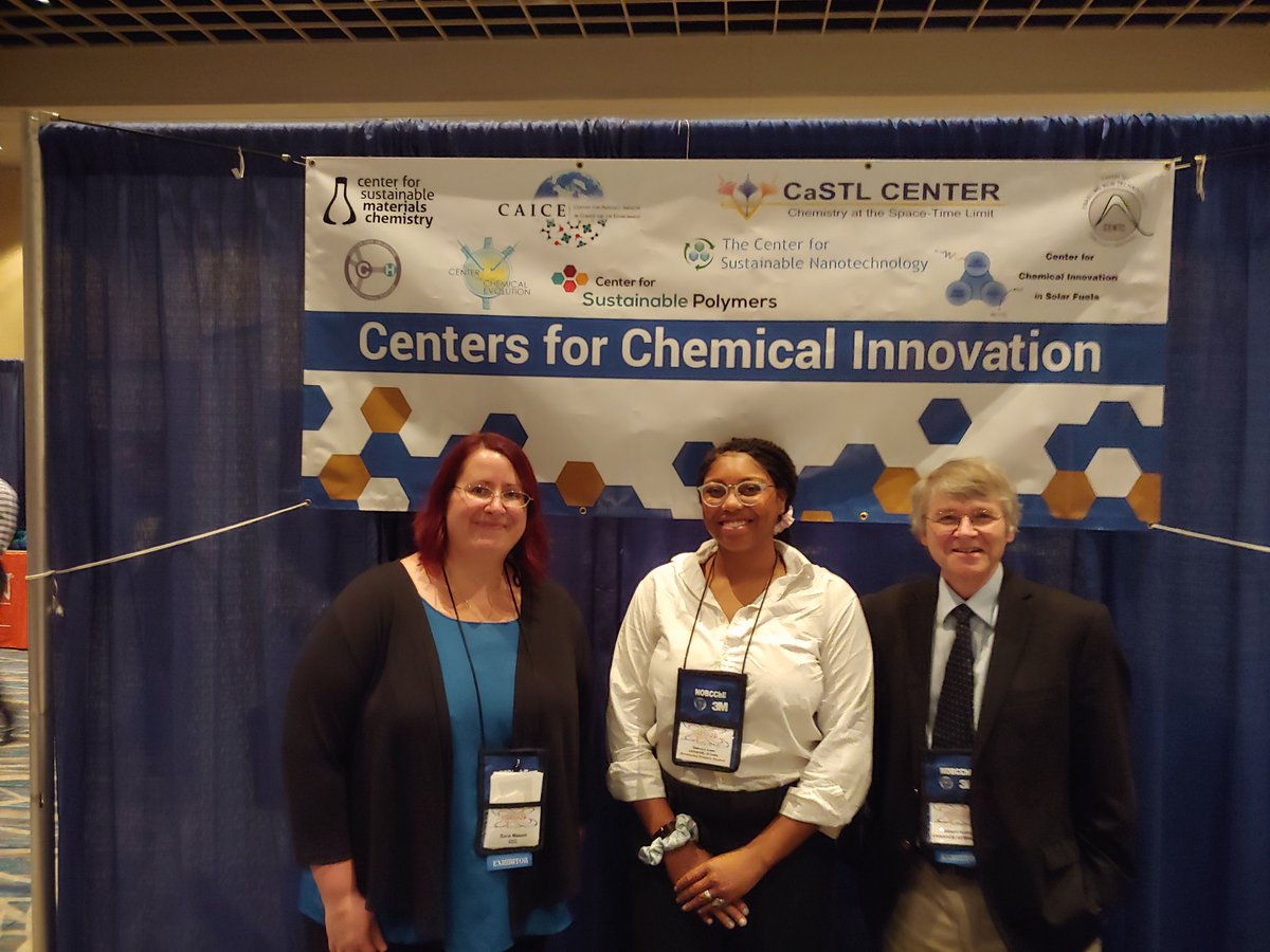 chemi_SEM's tweet photo. The @NSF CCI's were at #NOBCChE2018 @SustainableNano. @NSFCCHF @CAICECCI @NSF_CaSTL @UMN_CSP and more! Center training is a new model for excellence in graduate education, and we solve more problems when we #chemtogether https://t.co/WRIpZZLlSI