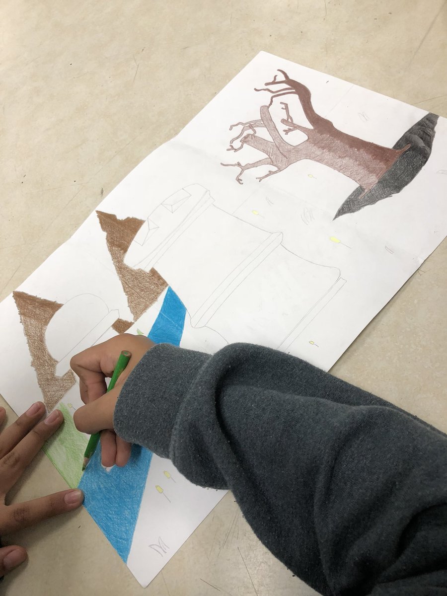 SWMS_Art's tweet photo. @WoodsMiddle Our chess pieces are finding an interesting nature setting. So happy with all the hard workin my Art 3 class. Great job guys! Ms. Luna @SWMS_Art https://t.co/HcafFyfT4c