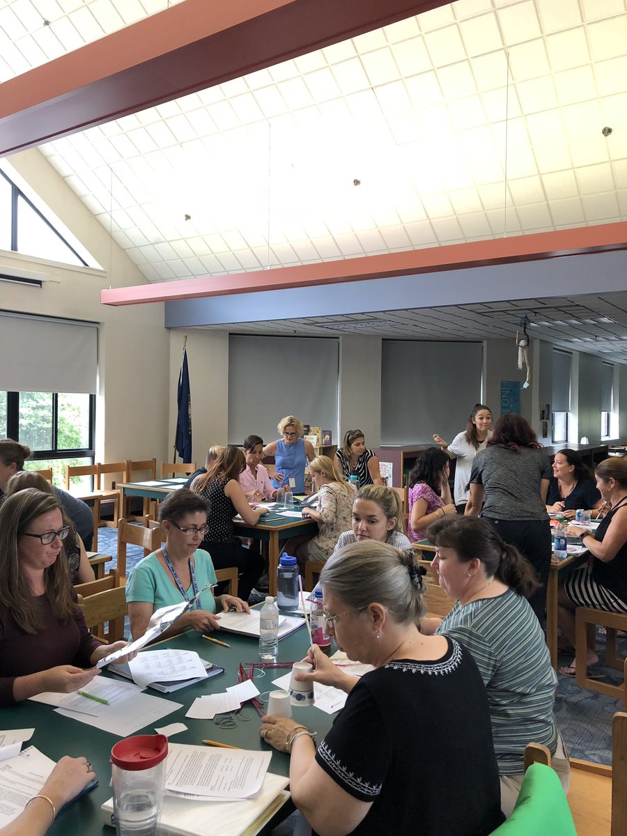 MilfordMS's tweet photo. MMS teachers problem solving together #PBL https://t.co/rrnPZrYzxG