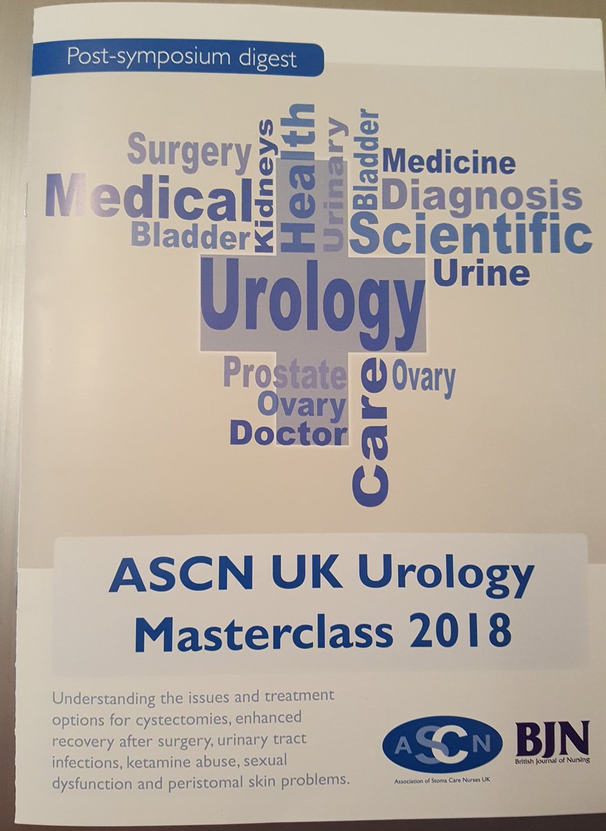 JennyMarsden10's tweet photo. Look out for next year's ASCN master classes. This year's focussed on different aspects surrounding urology care. Post-symposium digest made available at ASCN conference. Great platform for education and networking. @bjn @ASCNUK #urostomy #urology #ASCN2018 #stoma #stomanurse https://t.co/LPsPk59cME