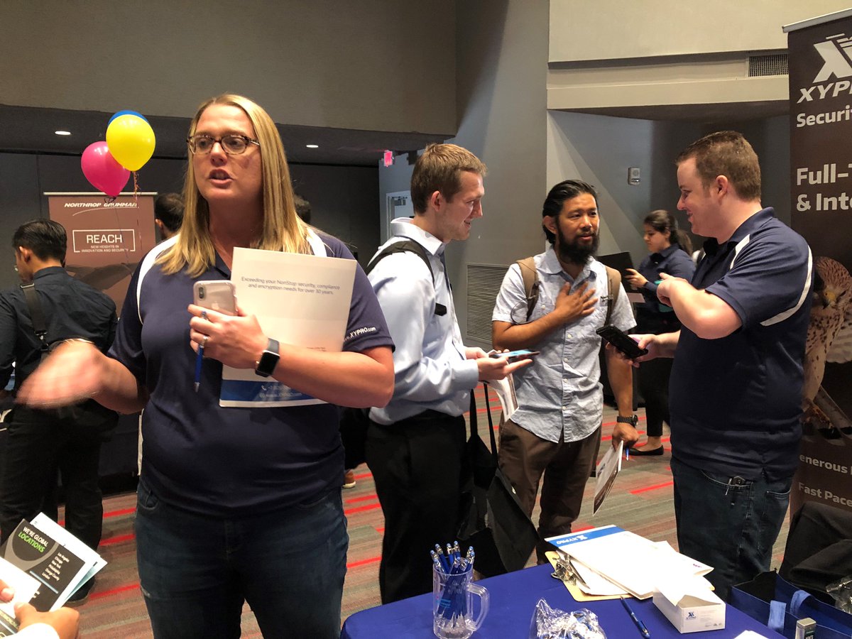 XYPROTechnology's tweet photo. CSUN's first-ever #STEAM Career Day in full swing! #XYPRO #cybersecurity #career abassadors are ready to meet you!
#csun #csuncareercenter #csunevents #csunjobs #csunstudent #stem #science #csunjobfair #math @CSUNCareerCtr @csunorthridge https://t.co/orDLiWoI4x