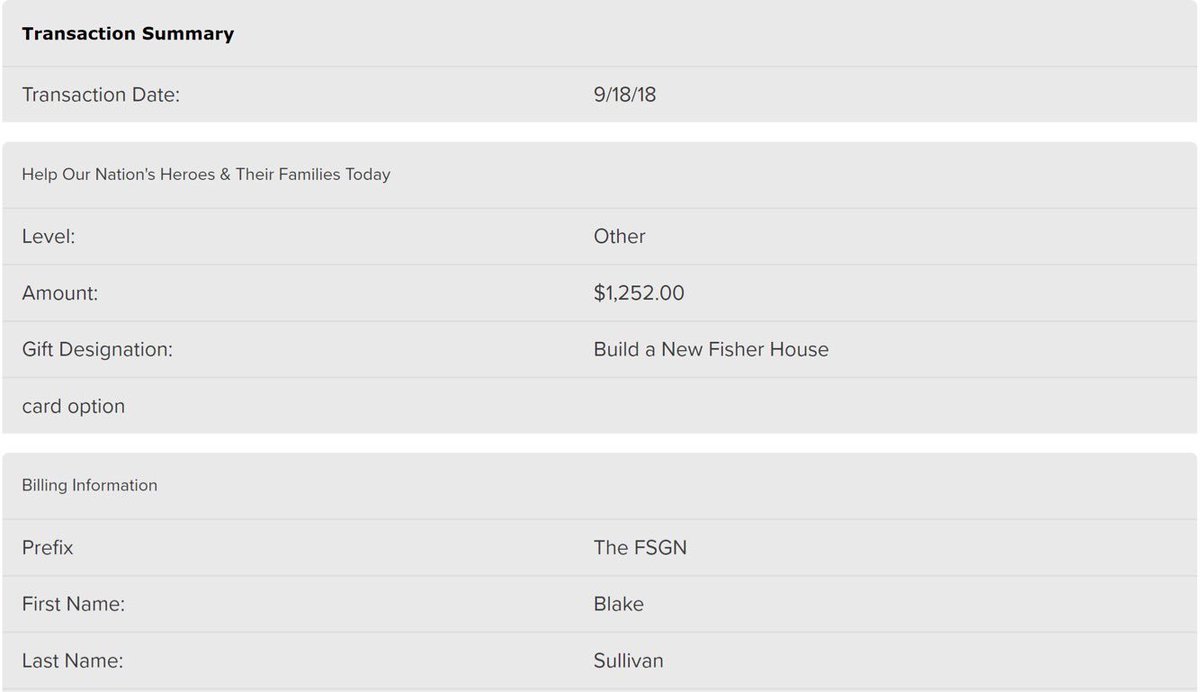 BlakeSullivanFF's tweet photo. It’s official!!! @TheFSGN #fantasyfootball tournament has raised over $1,600 for @FisherHouseFdtn the money is being donated to build a new house, and will annually help that house.  Thanks to the 80 players, and to @PlayLine @MyFantasyChamps @bob_lung for their donations. https://t.co/1HxnsnjJns