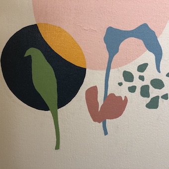 AirArtsUHDB's tweet photo. A sneaky peek of the amazing murals created by the very talented @sam_tickner brightening up the stairs to Radiology. https://t.co/UYCwhPyrXp